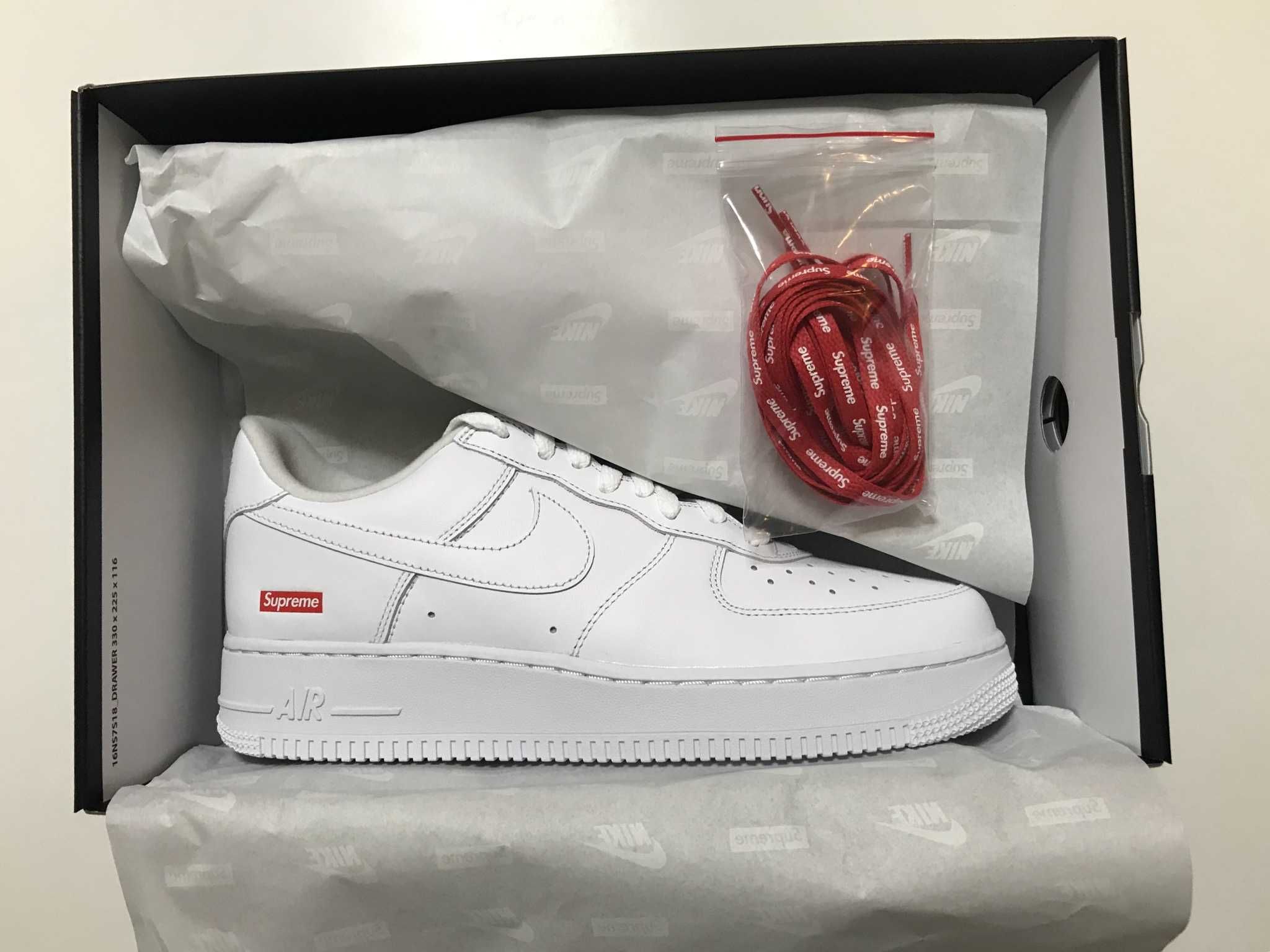 Supreme × Nike Air Force 1 Low "White"