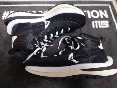 Jean-Paul Gaultier × sacai × Nike Vapor Waffle "Black/Black-White"