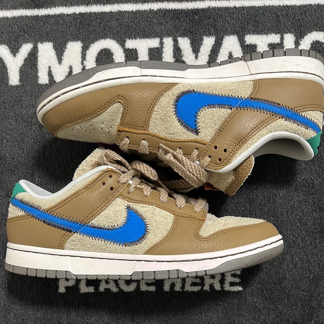 size? × Nike Dunk Low "Dark Driftwood/Photo BlueRattan"