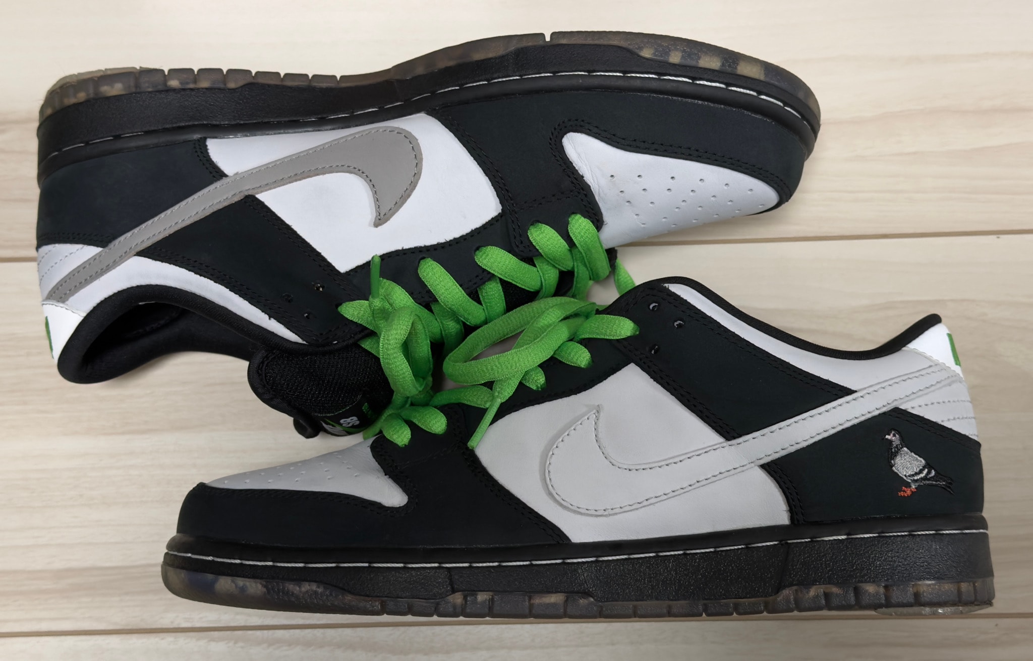 STAPLE × Nike SB Dunk Low "Pigeon Black/White"