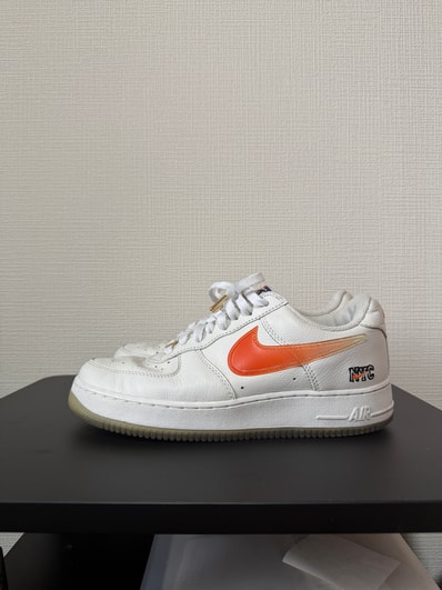 KITH × Nike Air Force 1 Low "White/Rush Blue/White/Brilliant Orange"