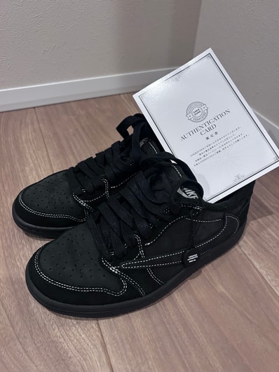 Travis Scott × Nike Air Jordan 1 Low OG SP "Black Phantom"