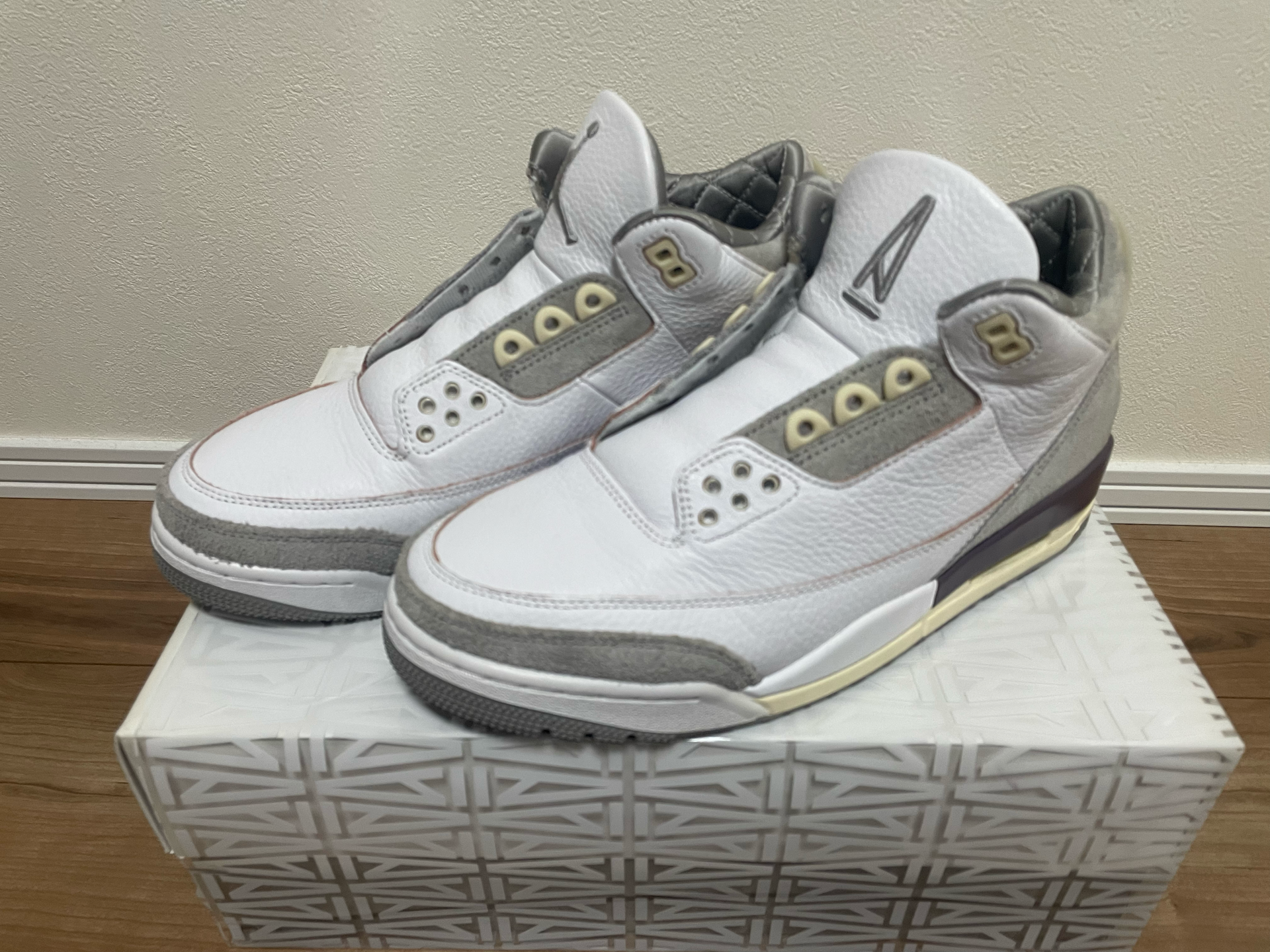 A Ma Maniere × Nike Women's Air Jordan 3 Retro SP "White/Medium Grey Violet Ore"