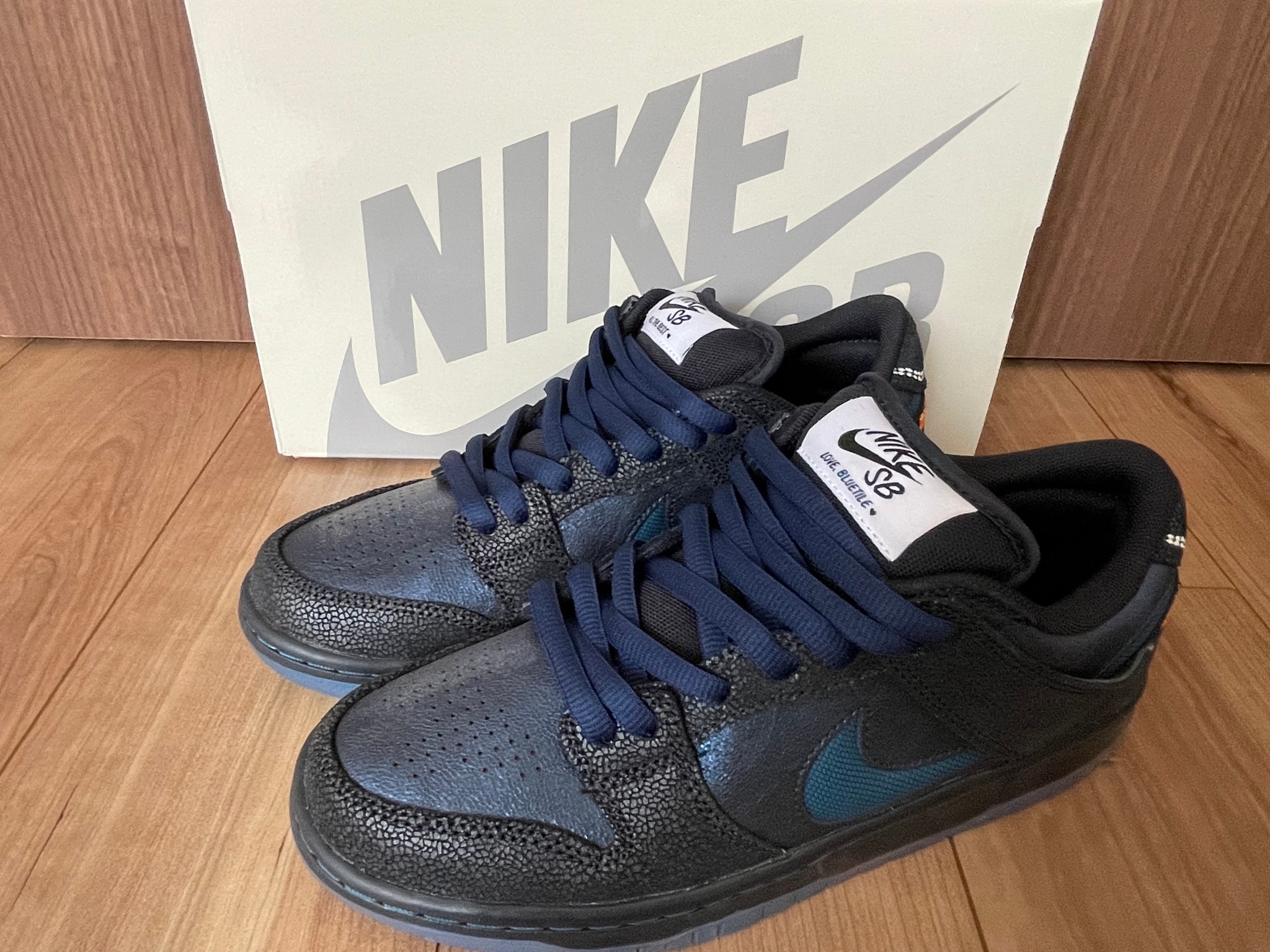 Bluetile Skateboards × Nike SB Dunk Low Pro "Pitch Blue/Black"