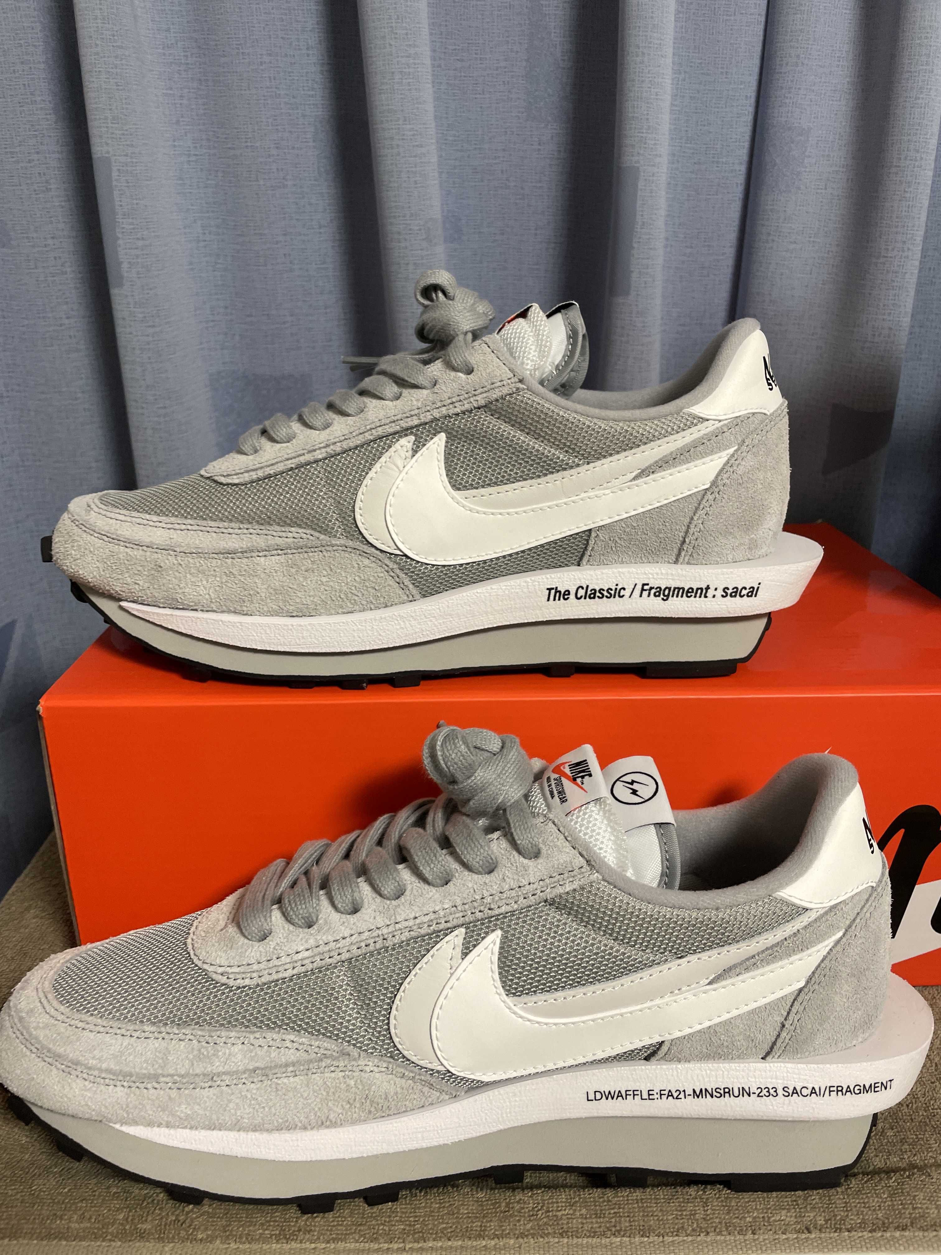 Fragment × sacai × Nike LD Waffle "Light Smoke Grey"
