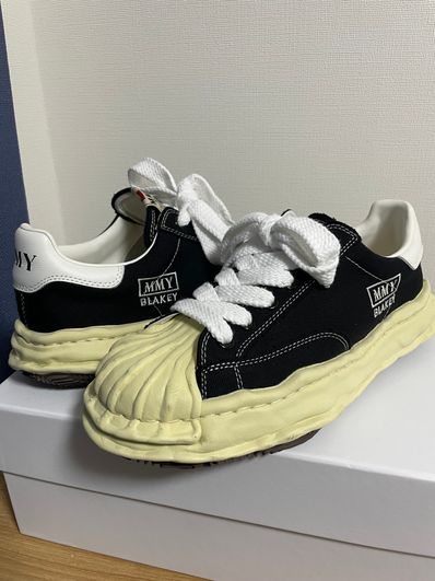 Maison MIHARA YASUHIRO BLAKEY VL OG Sole Canvas Low-top Sneaker "Black" (A09FW732)