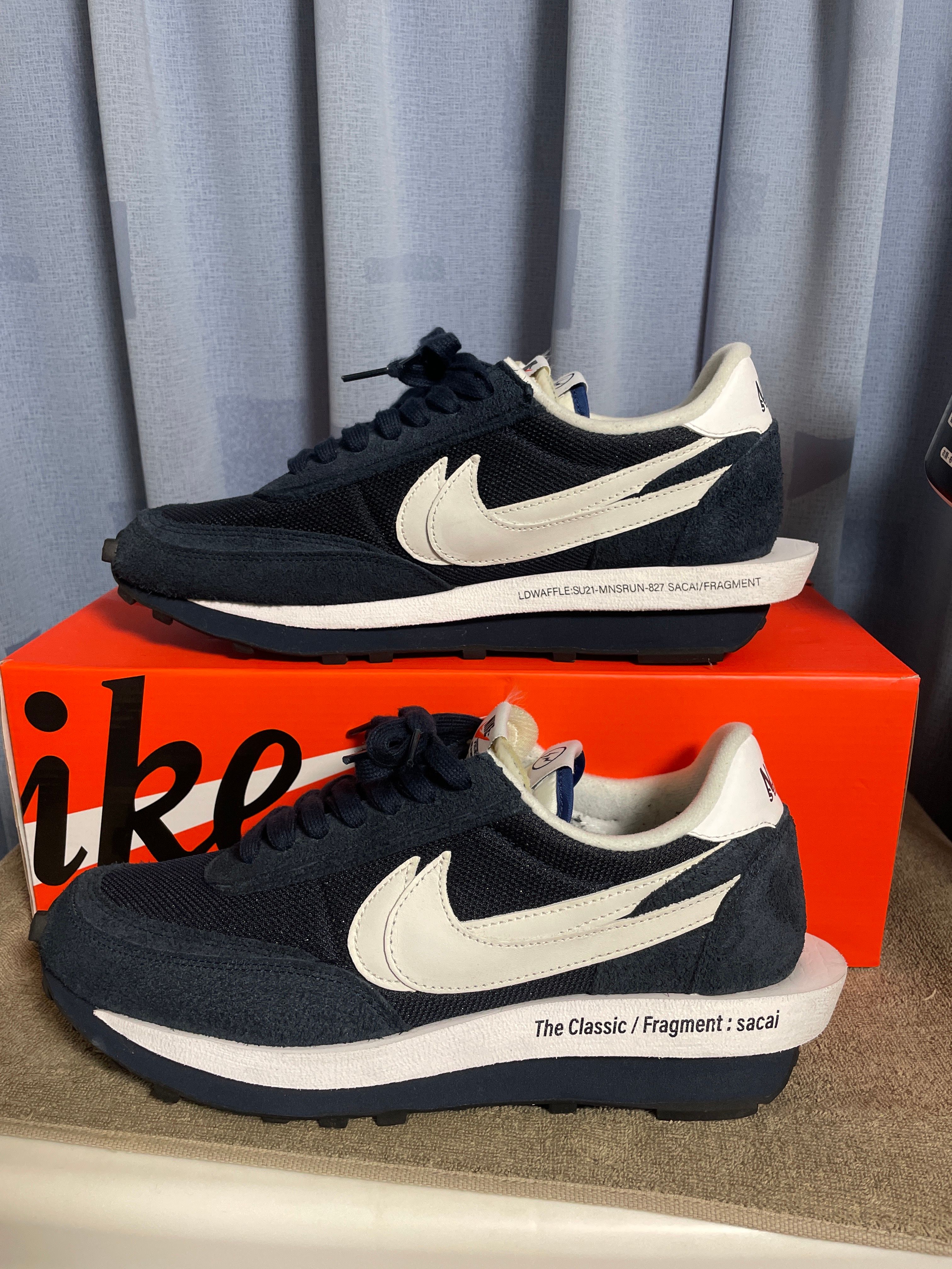 Fragment × sacai × Nike LD Waffle "Blackended Blue"