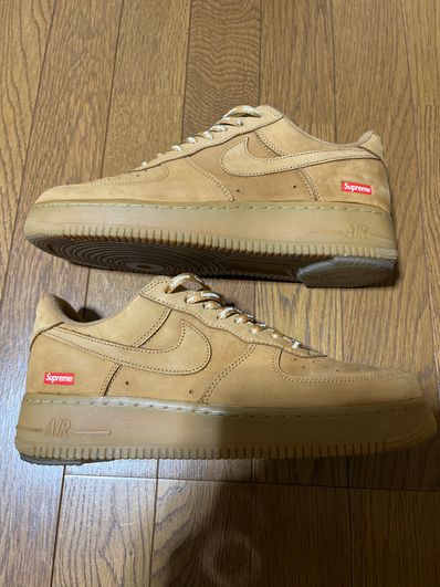 Supreme × Nike Air Force 1 Low "Flax/Wheat"