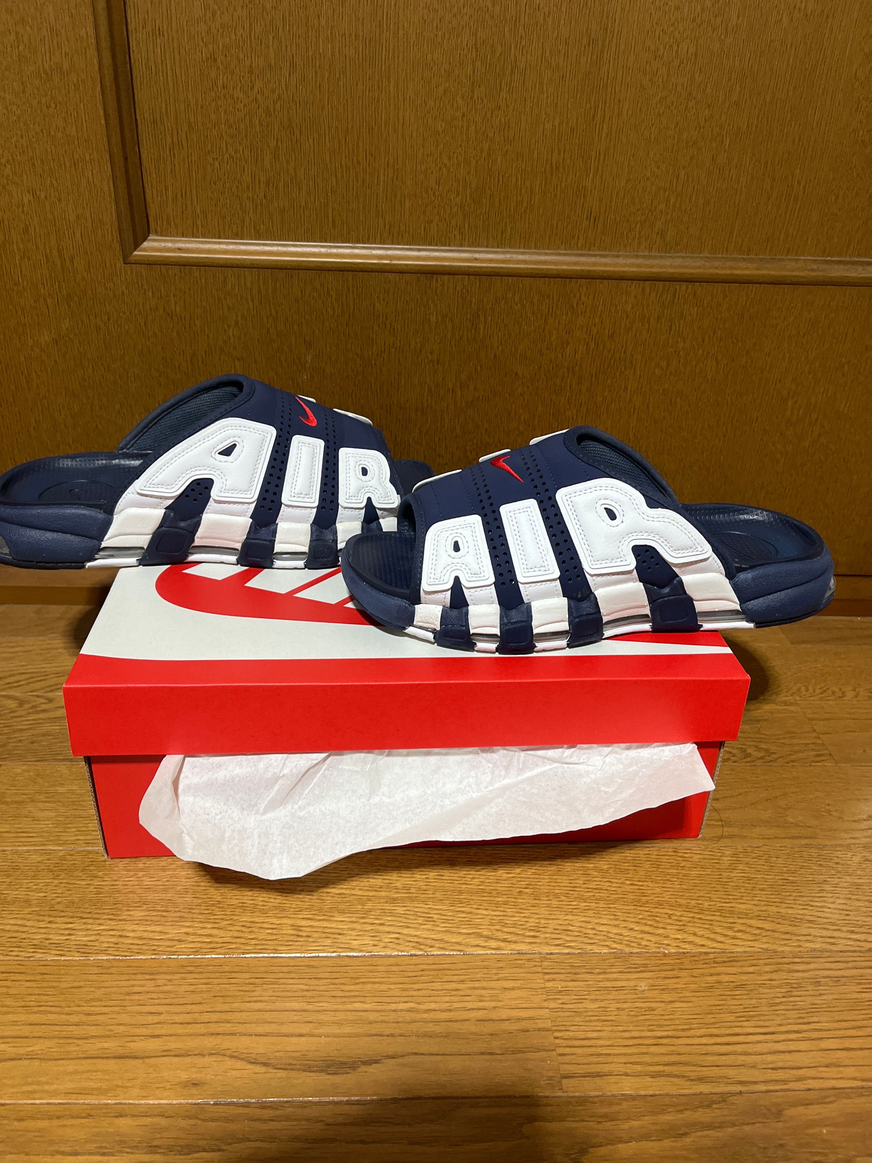 Nike Air More Uptempo Slide "Olympic" (2024) (FQ8700-400/FQ8699-400)