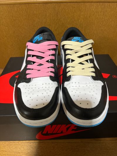 Nike Air Jordan 1 Low OG "Black and Dark Powder Blue/UNC"