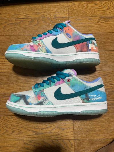 Futura × Nike SB Dunk Low "White and Geode Teal"