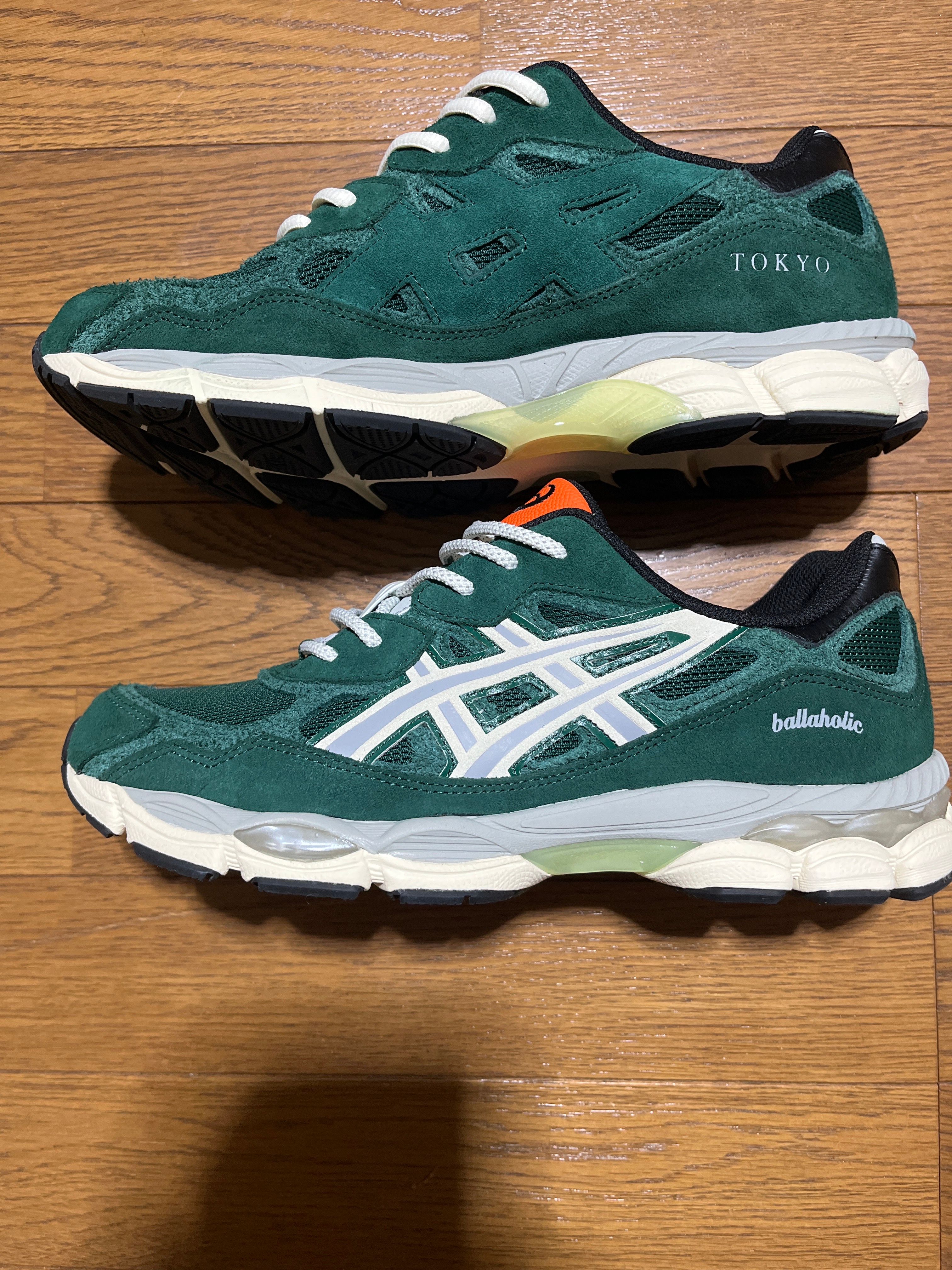 ballaholic × Asics Gel-NYC "Jewel Green/Ivory"