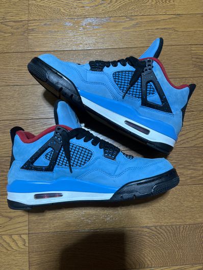 Travis Scott × Nike Air Jordan 4 Retro Cactus Jack "University Blue"