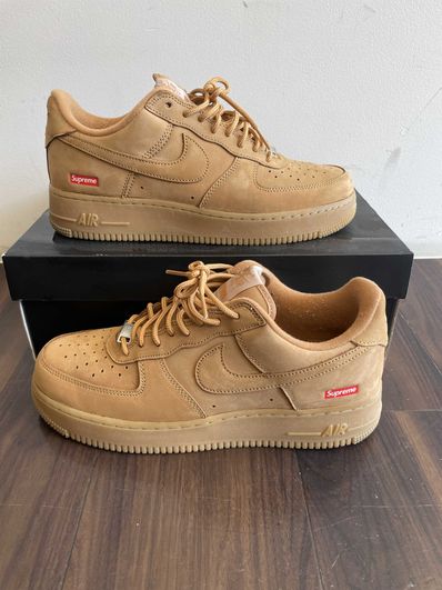 Supreme × Nike Air Force 1 Low "Flax/Wheat"