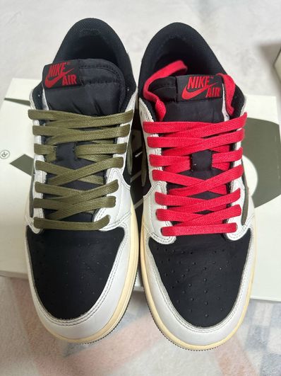 Travis Scott × Nike Women's Air Jordan 1 Low OG "Medium Olive"