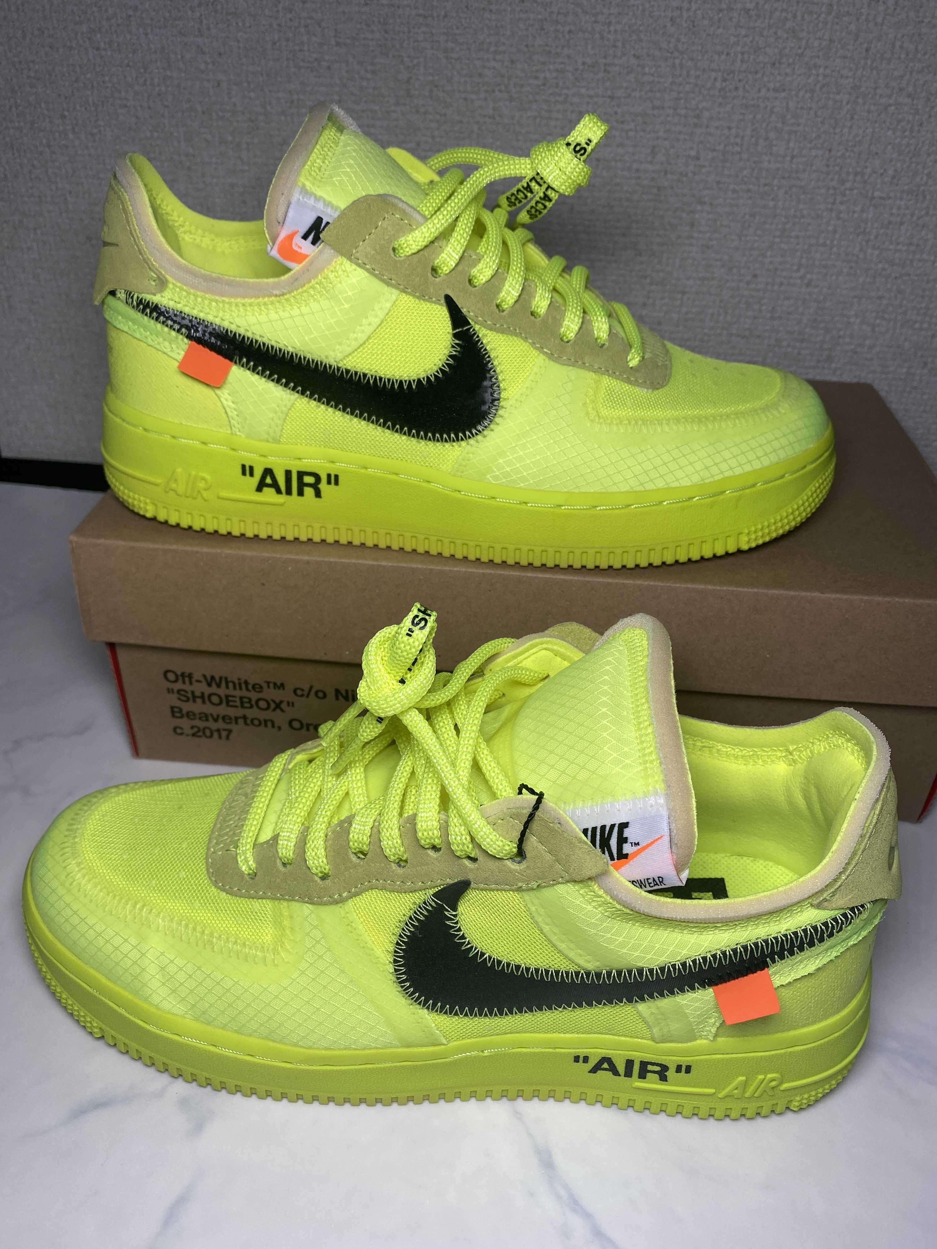 Off-White × Nike Air Force 1 Low "Volt"