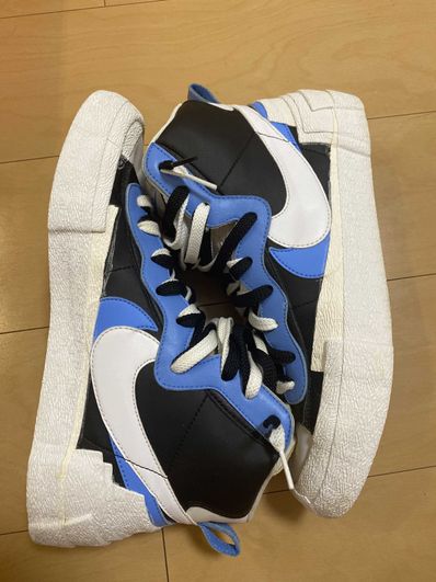 sacai × NIKE BLAZER MID "BLACK / BLUE"