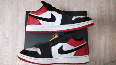 Nike GS Air Jordan 1 Low "Black Toe"