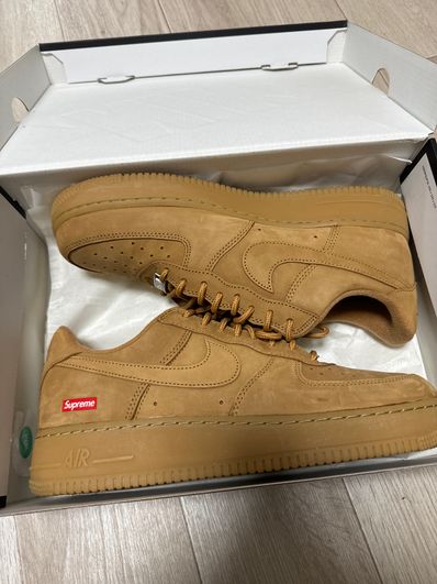 Supreme × Nike Air Force 1 Low "Flax/Wheat"