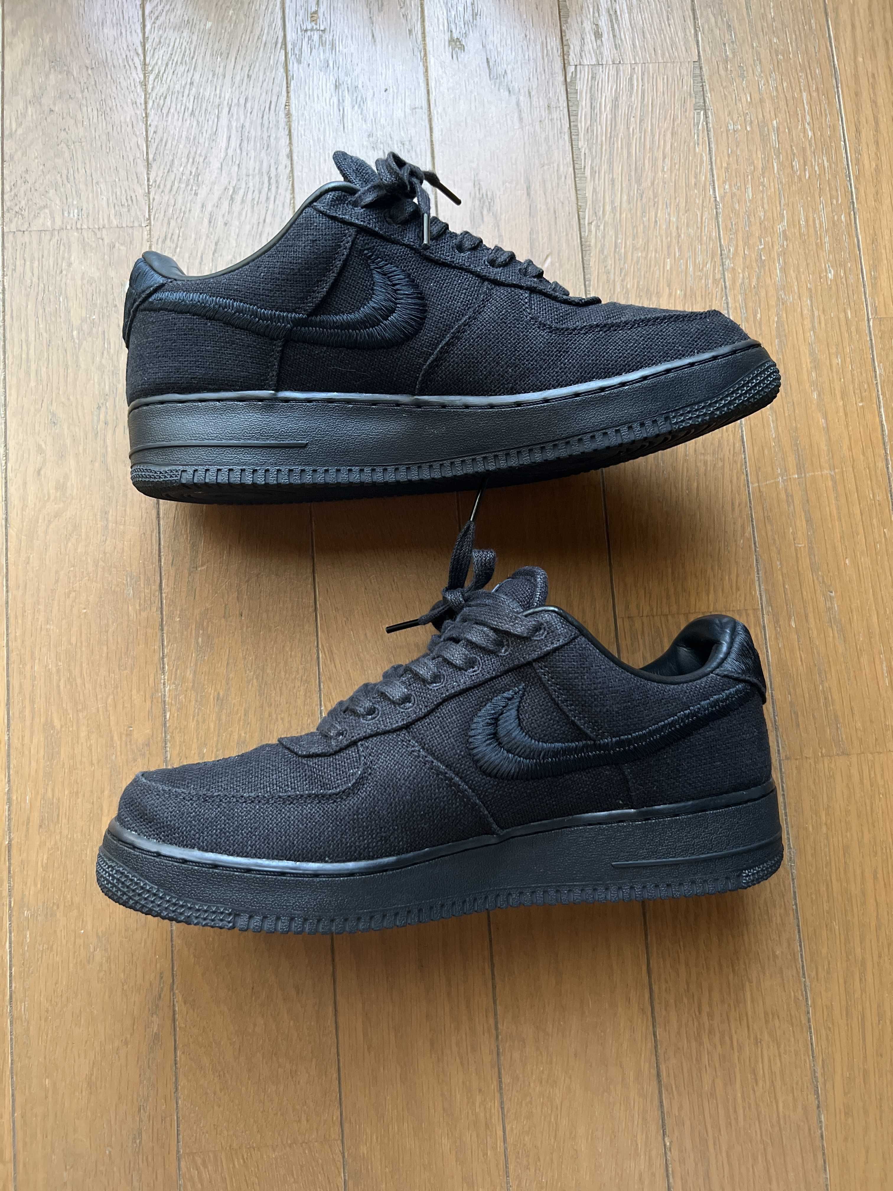 Stussy × Nike Air Force 1 Low "Triple Black"