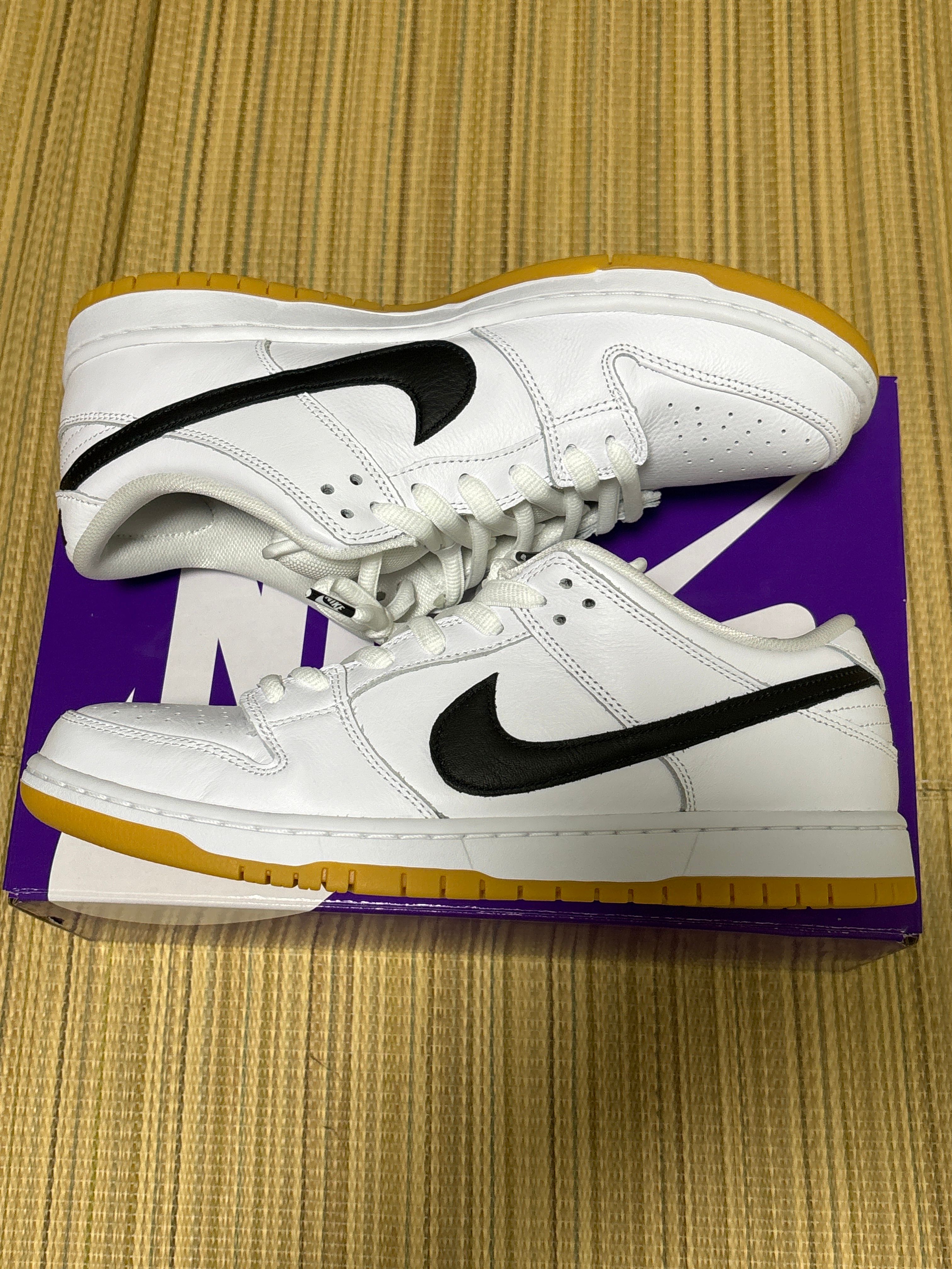 Nike SB Dunk Low Pro "White/Black-White-Gum Light Brown"