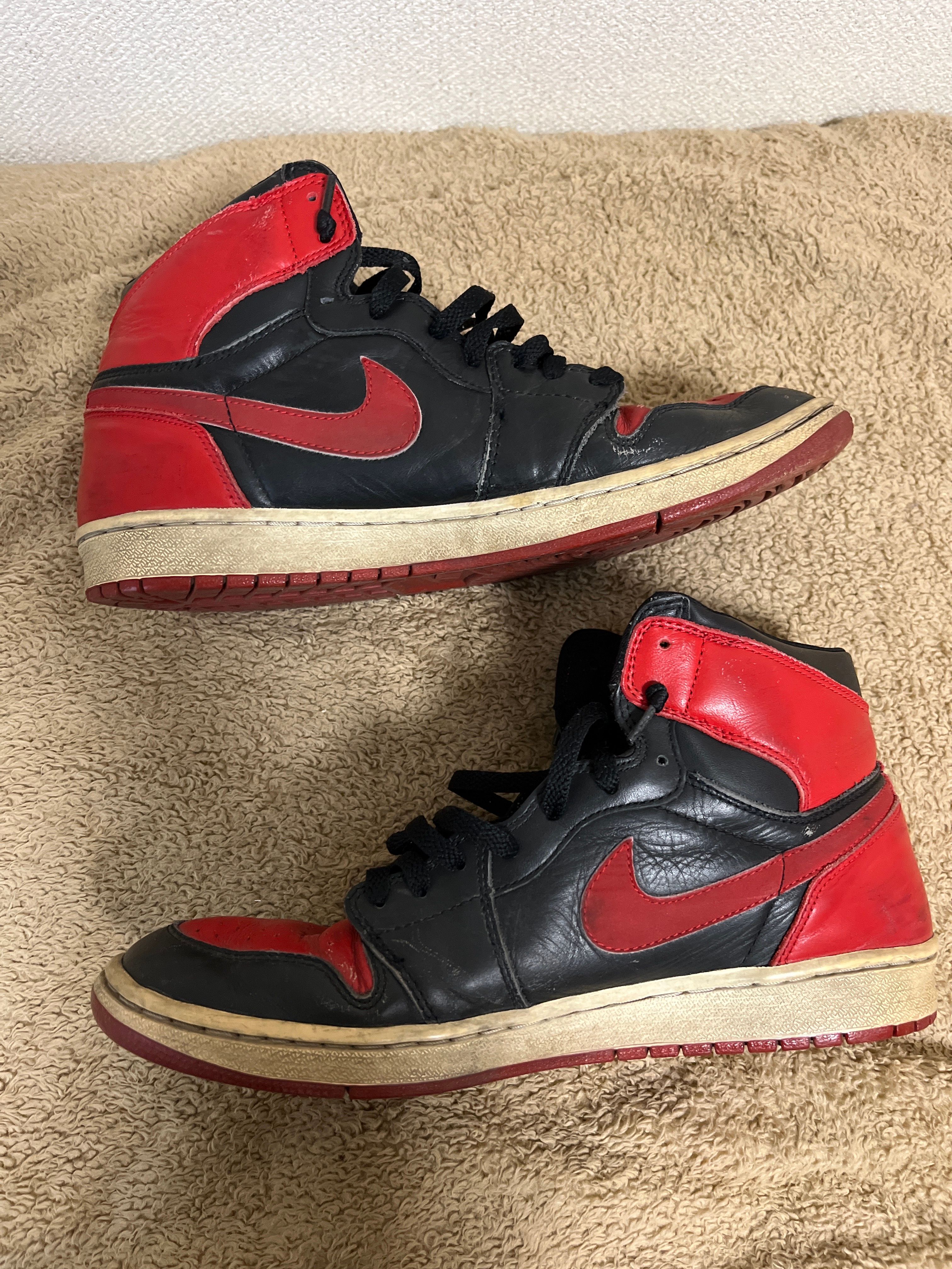 Nike Air Jordan 1 Retro High "Black Varsity Red/Bred"(2001)