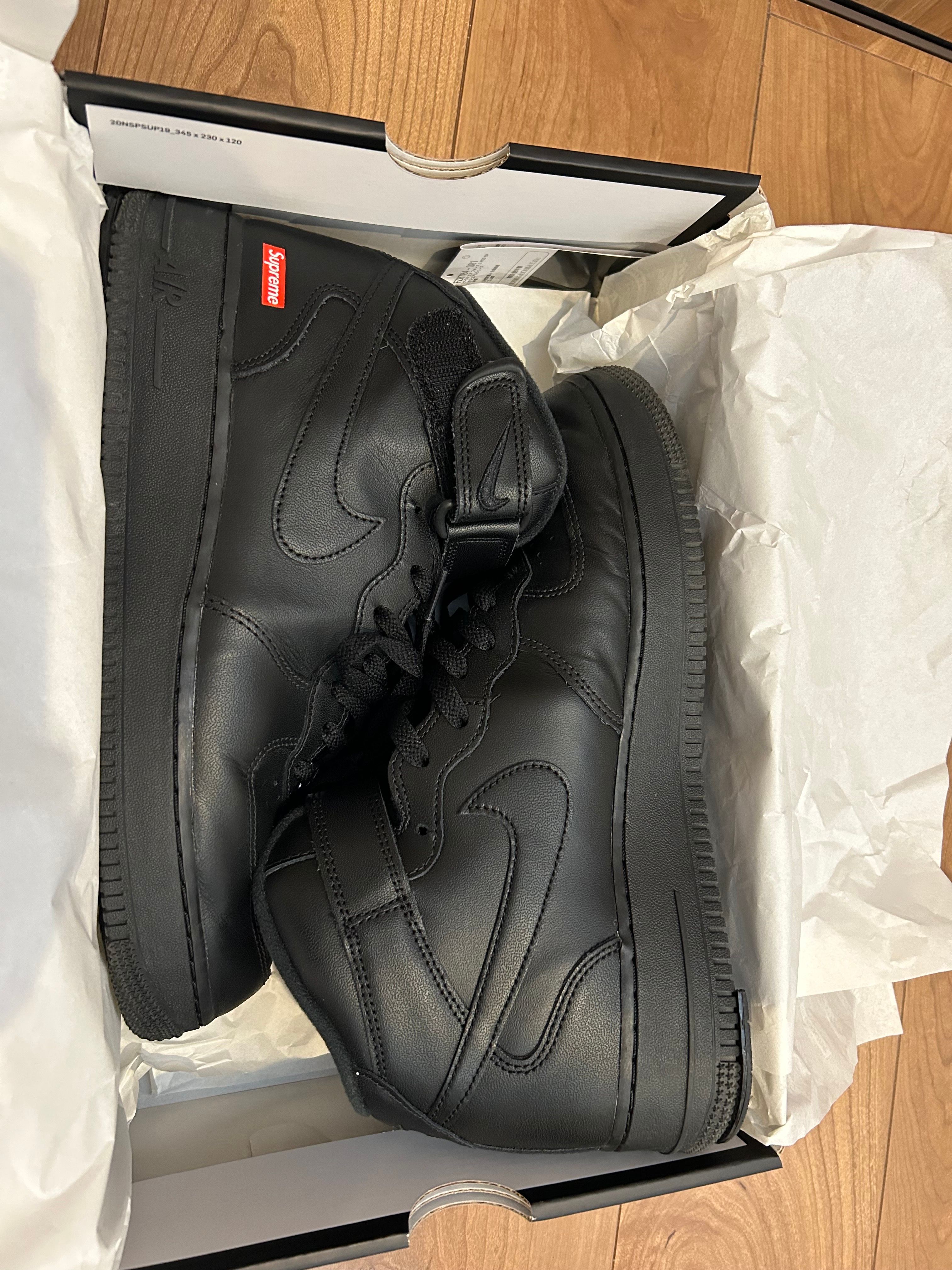 Supreme × Nike Air Force 1 Mid "Black" FW24