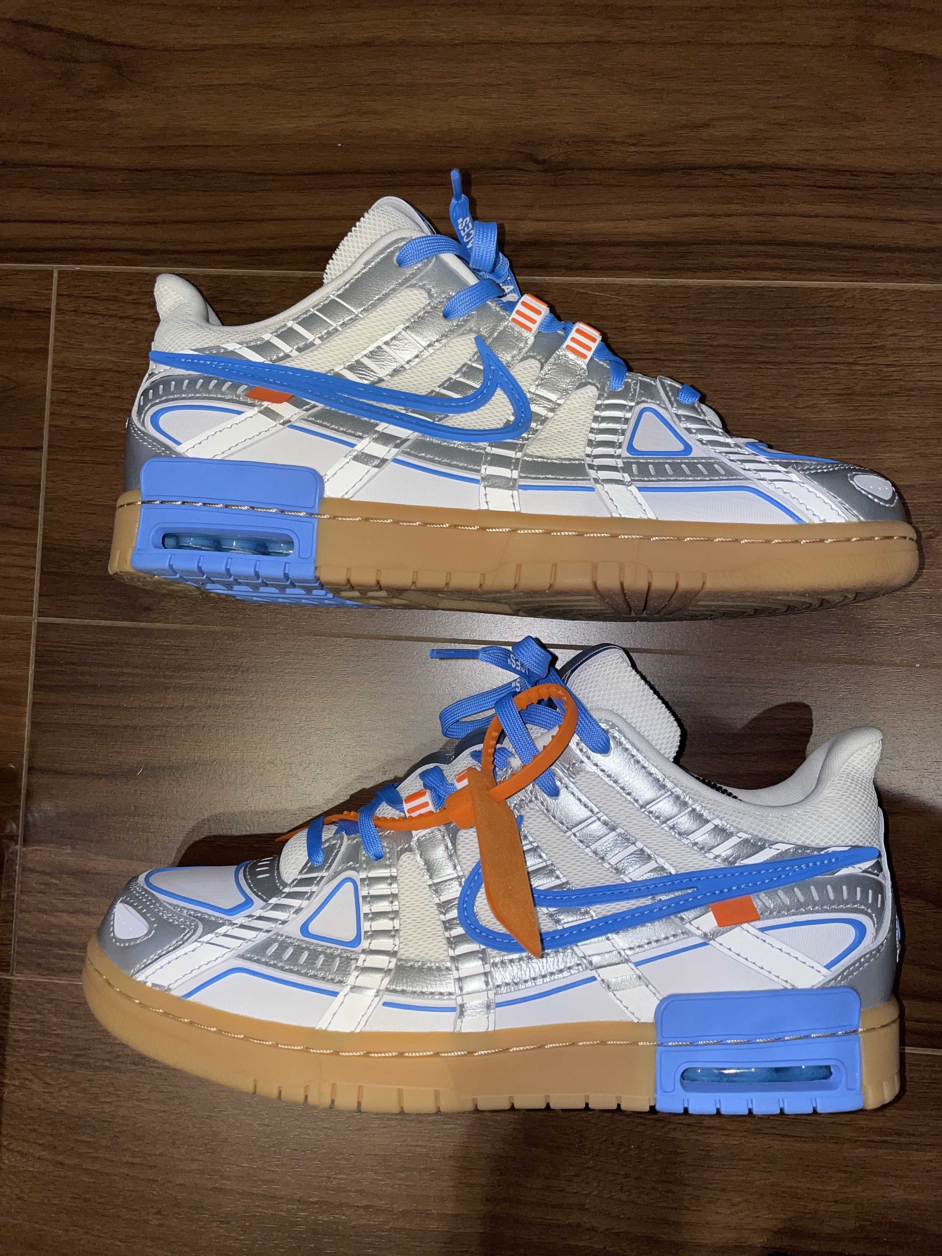 Off-White × Nike Air Rubber Dunk "White/University Blue" 