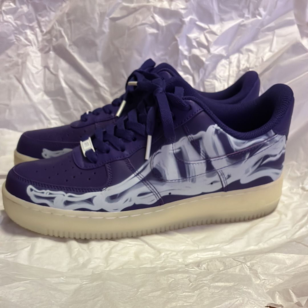 Nike Air Force 1 "Purple Skeleton"