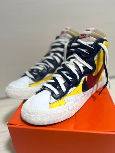 sacai × Nike Blazer Mid "Varsity Maize/Varsity Red"