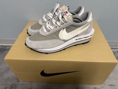 fragment design × sacai × Nike LD Waffle "Light Smoke Grey"
