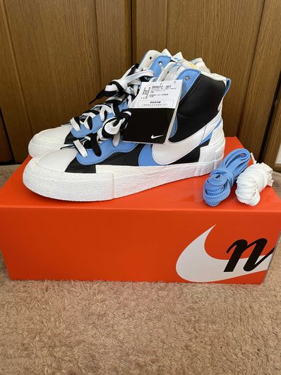 sacai × NIKE BLAZER MID "BLACK / BLUE"