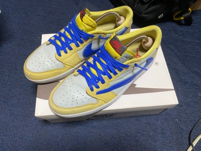 Travis Scott × Nike Women's Air Jordan 1 Retro Low OG "Canary"