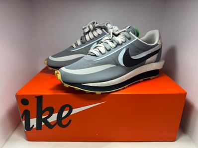 CLOT × Sacai × Nike LD Waffle "Grey Obsidian/Cool Grey"