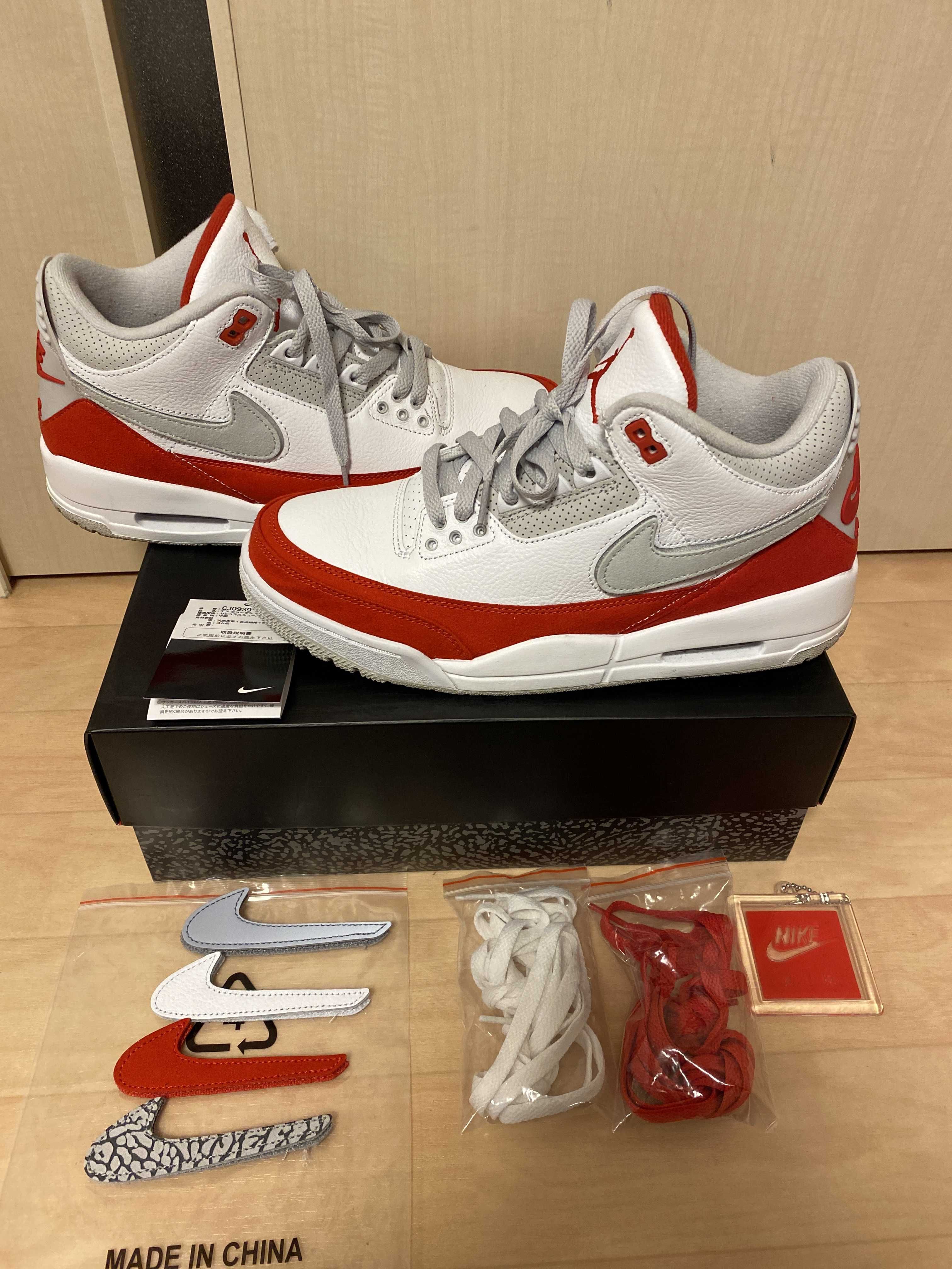 Nike Air Jordan 3 Retro "Tinker White/University Red"