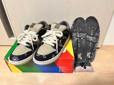 Travis Scott × Nike SB Dunk Low "Black/Parachute Beige"