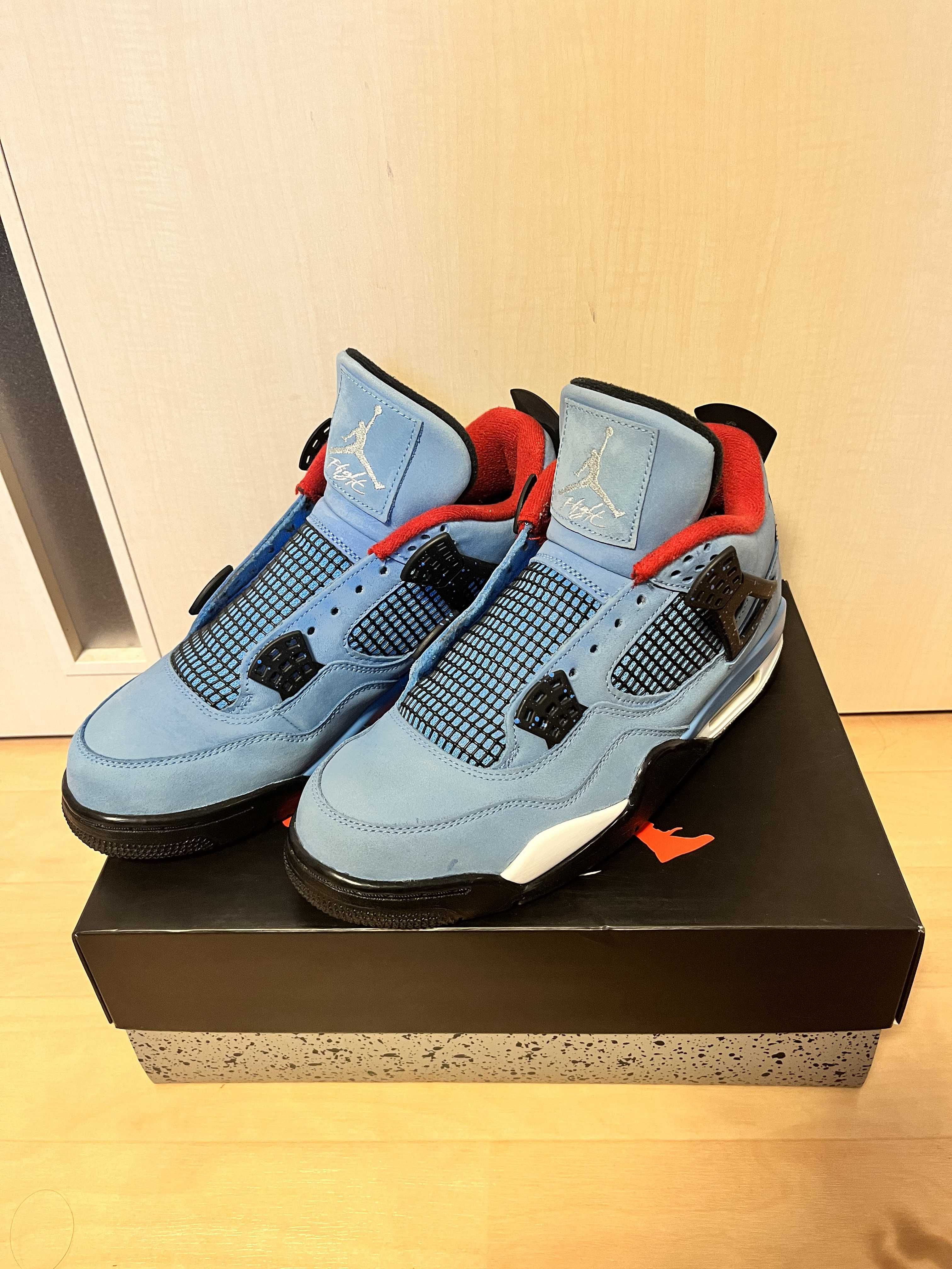 Travis Scott × Nike Air Jordan 4 Retro Cactus Jack "University Blue"