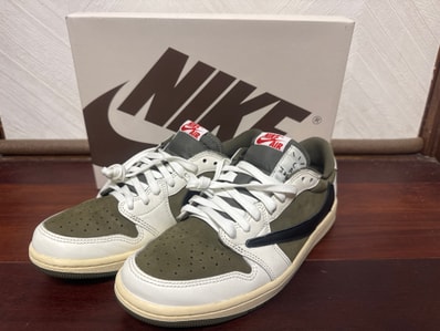 Travis Scott × Nike Air Jordan 1 Low OG SP "Reverse Olive"