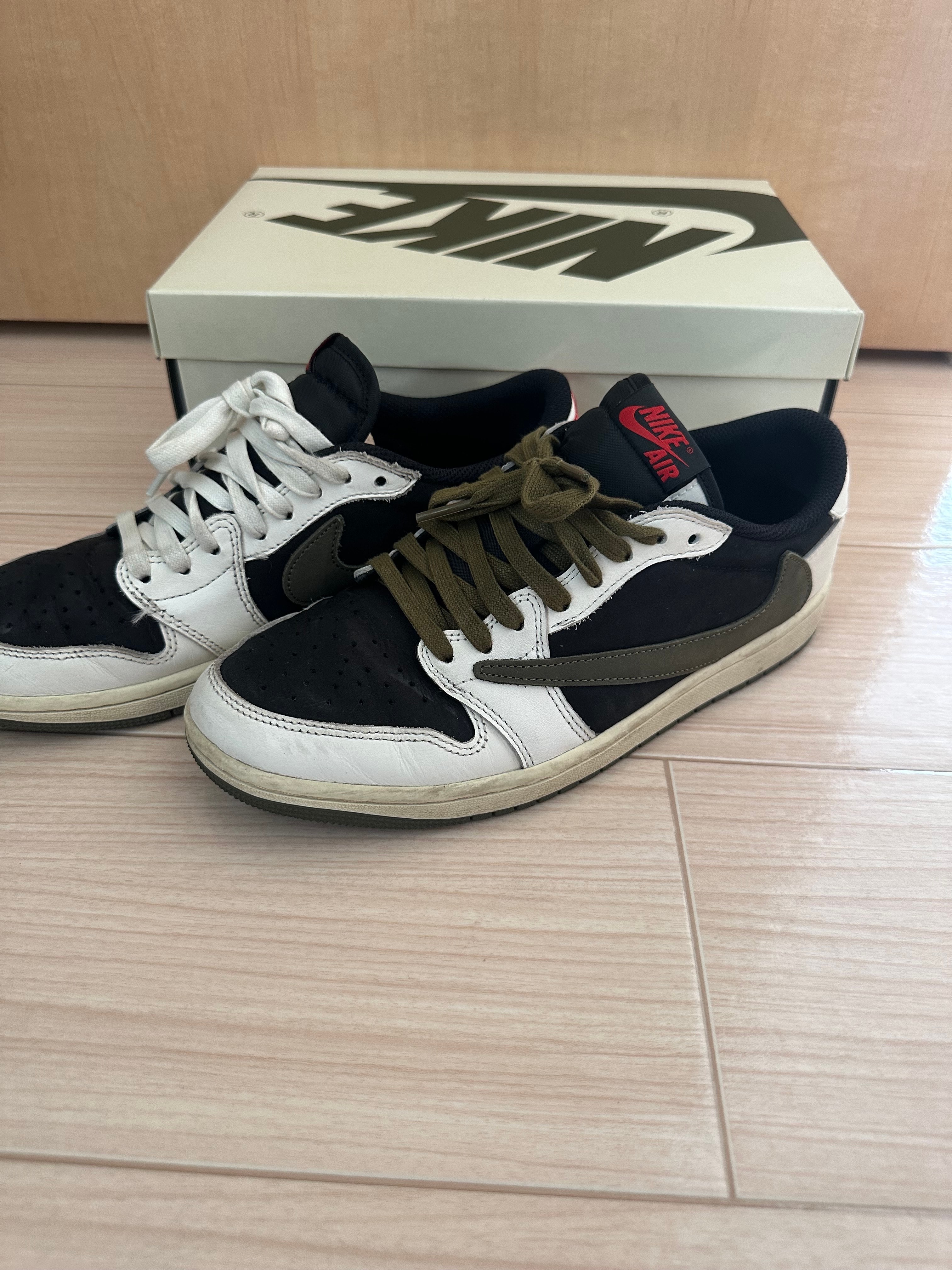 Travis Scott × Nike Women's Air Jordan 1 Low OG "Medium Olive"