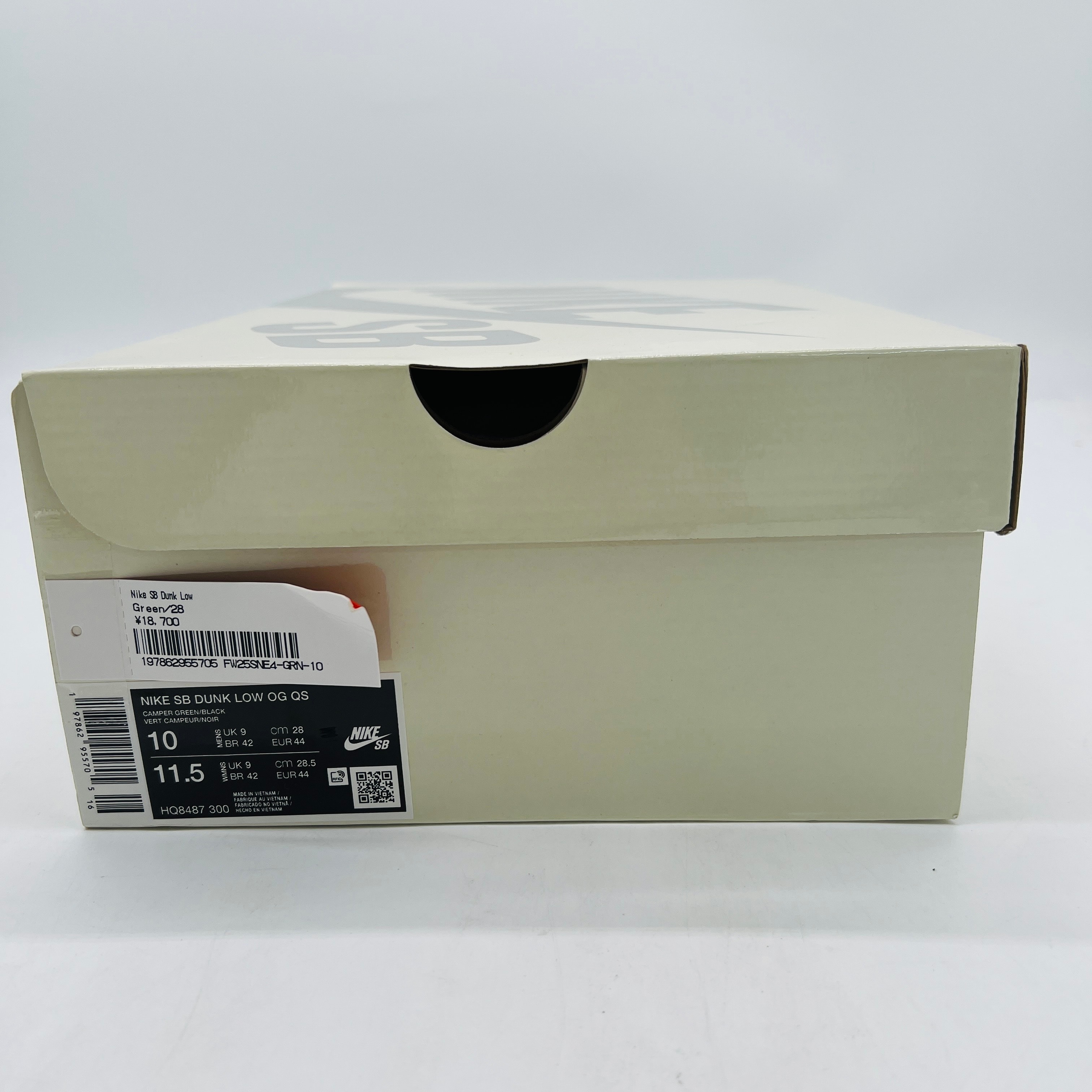 Supreme × Nike SB Dunk Low "Camper Green" (Asia Exclusive) (25FW Week2)