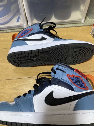 FACETASM × Nike Air Jordan 1 Mid "White/Navy"