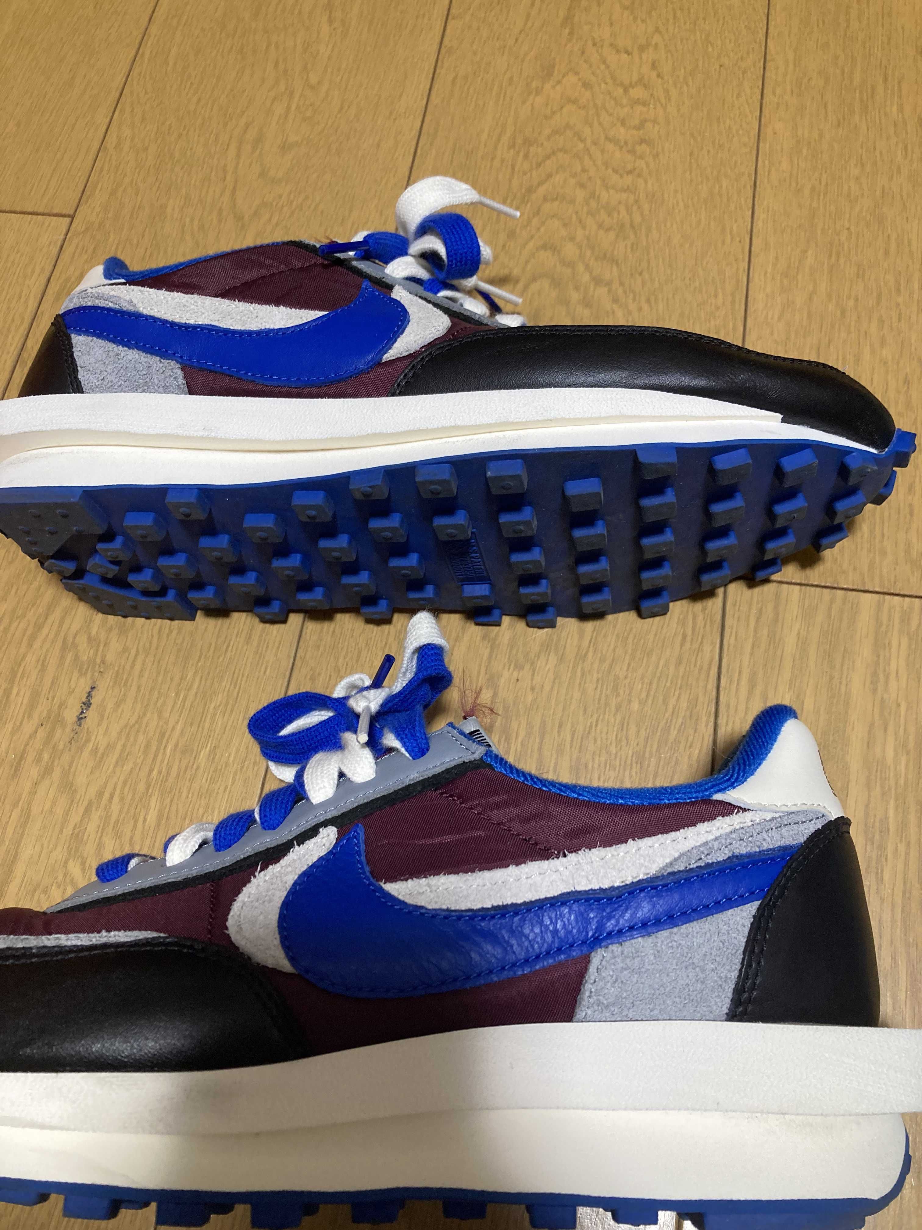 UNDERCOVER × sacai × Nike LD Waffle "Night Maroon/Pale Ivory-Ground Grey-Team Royal"