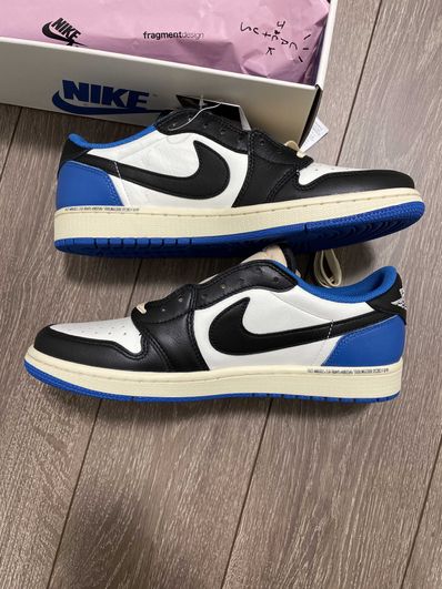 Travis Scott × fragment design × Nike Air Jordan 1 Low OG SP "Military Blue"