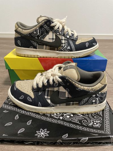 Travis Scott × Nike SB Dunk Low "Black/Parachute Beige"