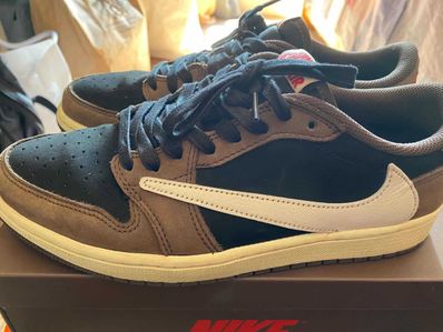 Travis Scott × Nike Air Jordan 1 Low OG SP-T "Black/Dark Mocha"