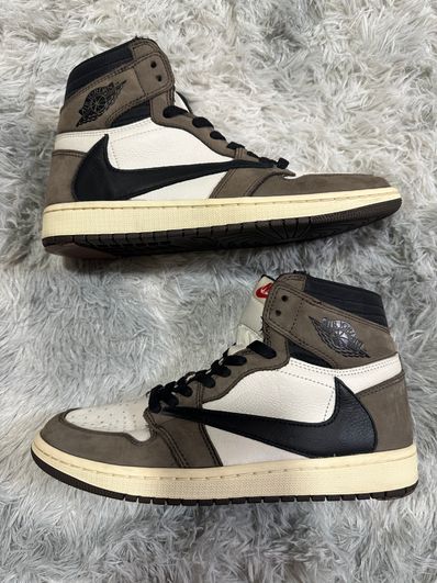 Travis Scott × Nike Air Jordan 1 Retro High OG TS SP "Sail/Dark Mocha"