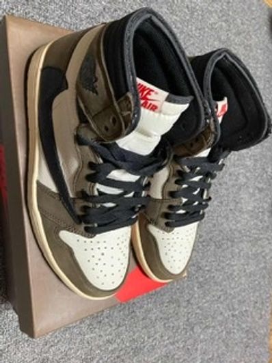 Travis Scott × Nike Air Jordan 1 Retro High OG TS SP "Sail/Dark Mocha"
