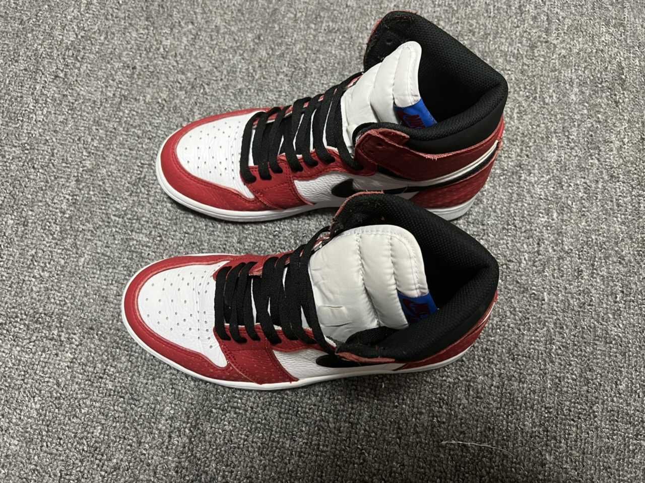 Spiderman × Nike Air Jordan 1 Origin Story "Gym Red/White/Photo Blue/Black"