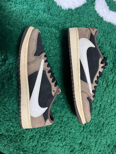 Travis Scott × Nike Air Jordan 1 Low OG SP-T "Black/Dark Mocha"