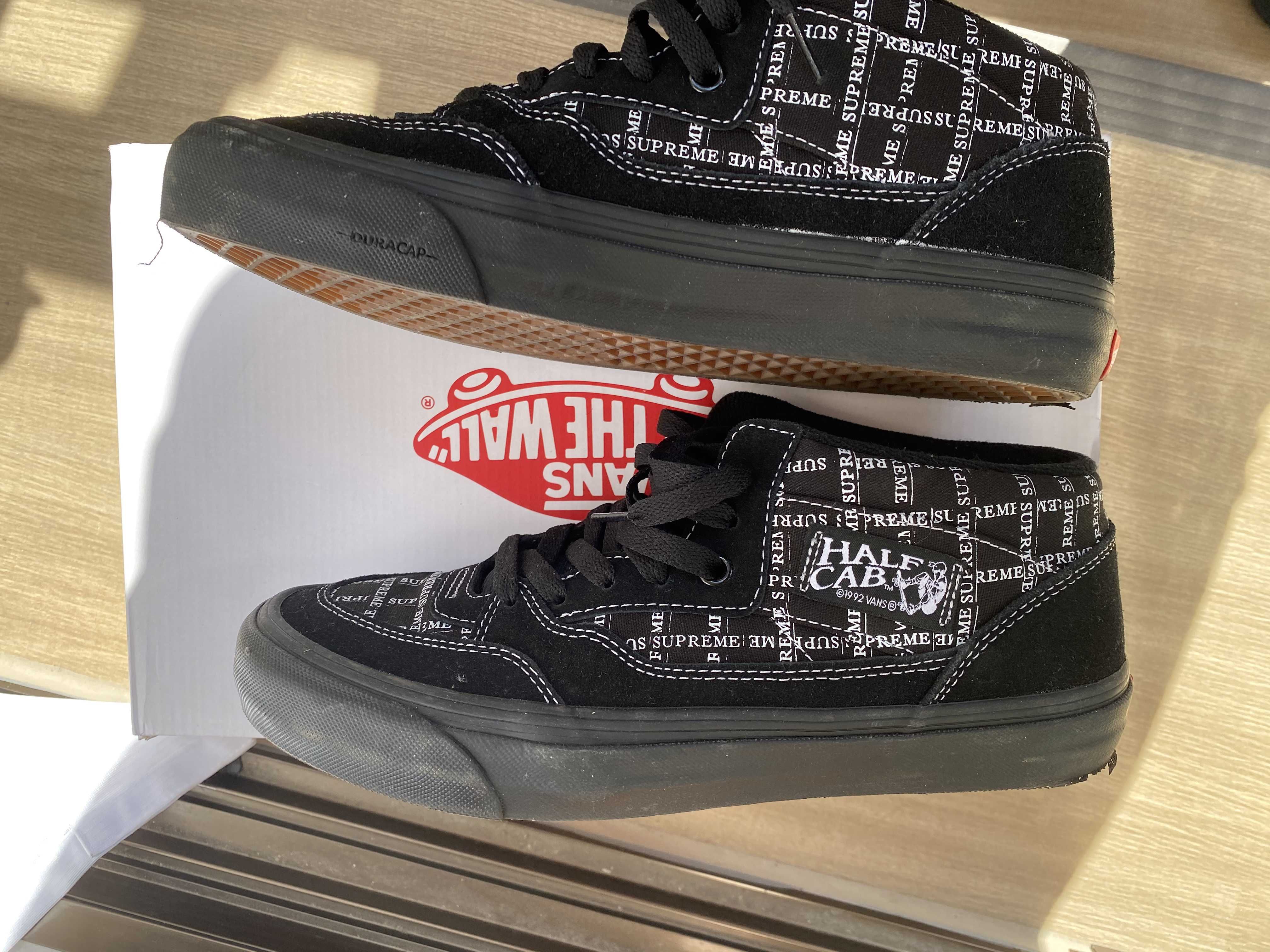 Supreme × Vans Half Cab "Black"